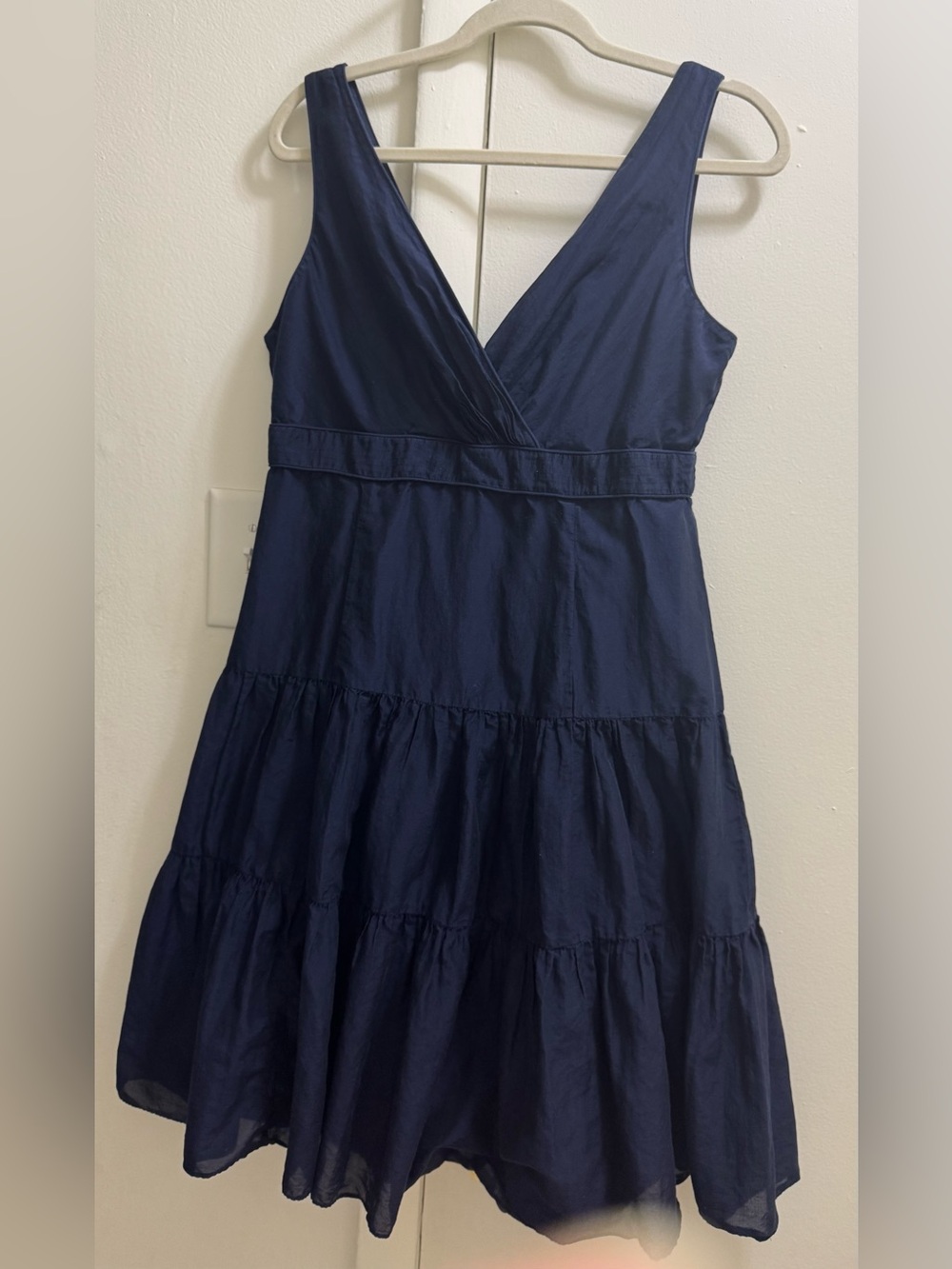 Ralph Lauren Navy V-Neck Tiered Sundress